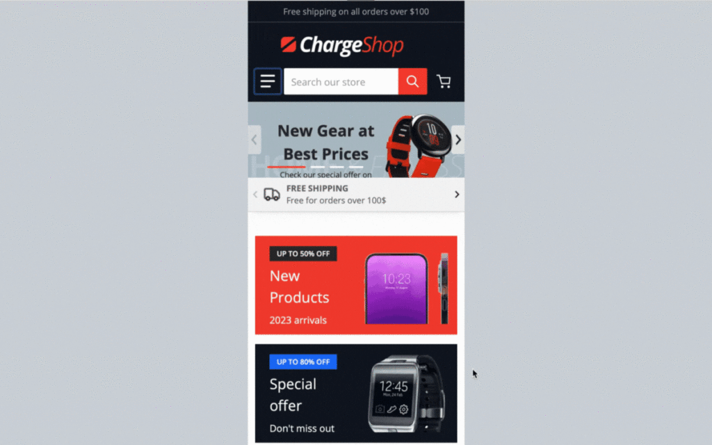 mobile responsiveness