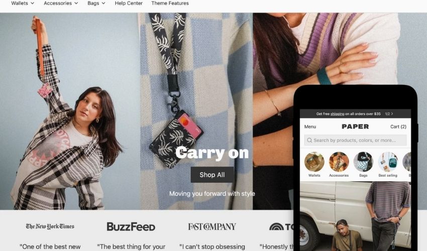 poster preset paper shopify theme