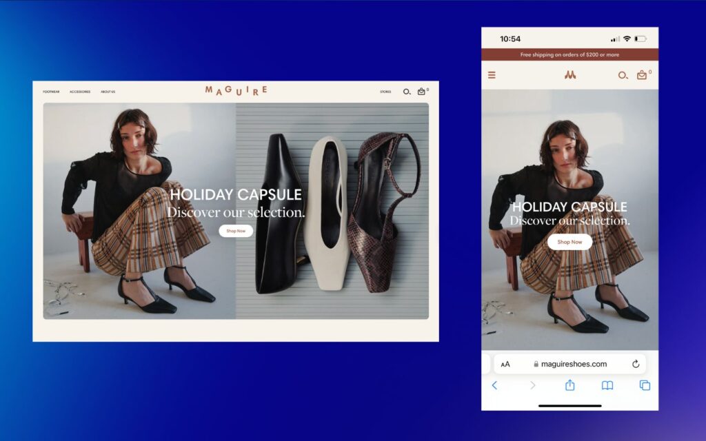 Banner and hero images shopify