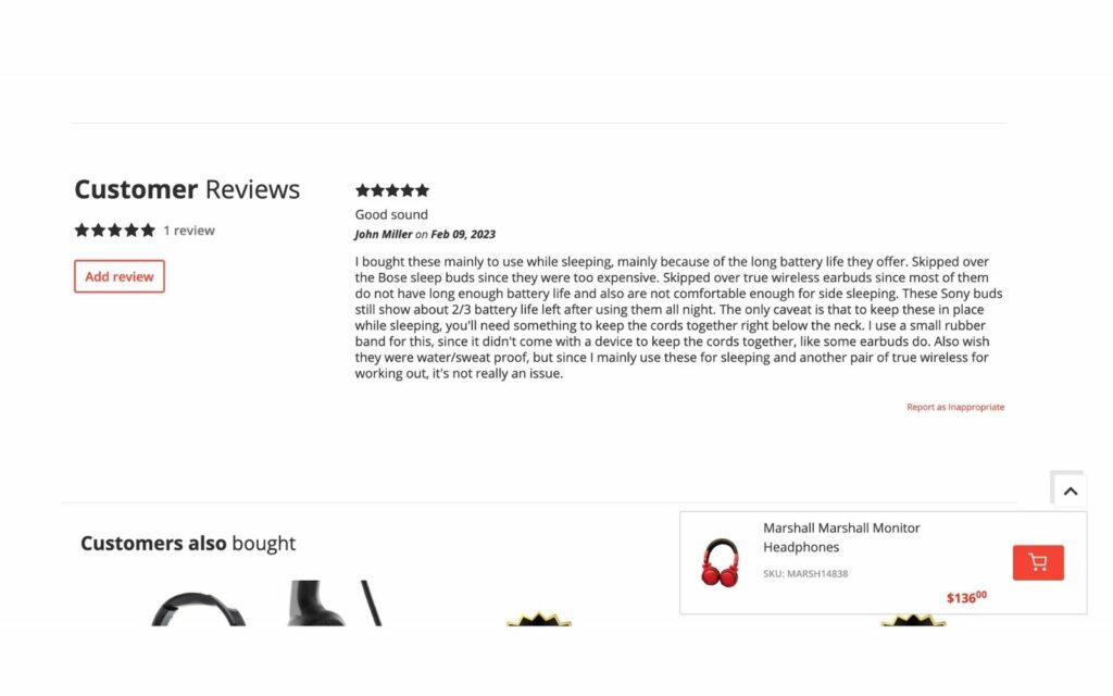 product reviews