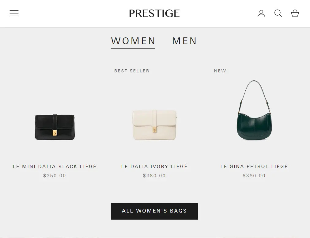 best shopify theme for seo Prestige