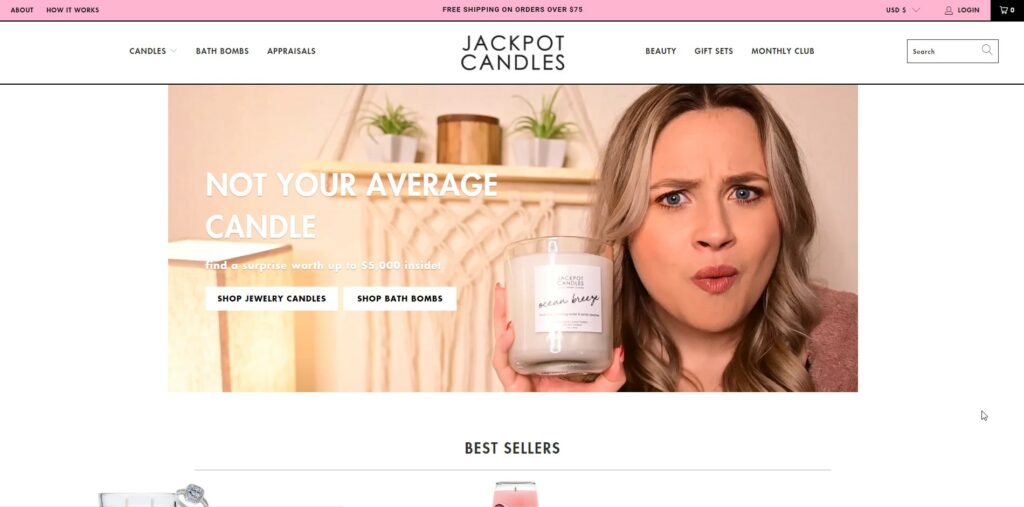 jackpot candles shopify candle business