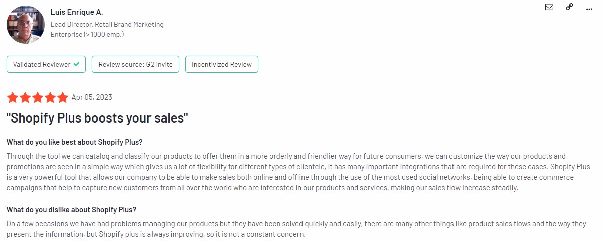 shopify plus users