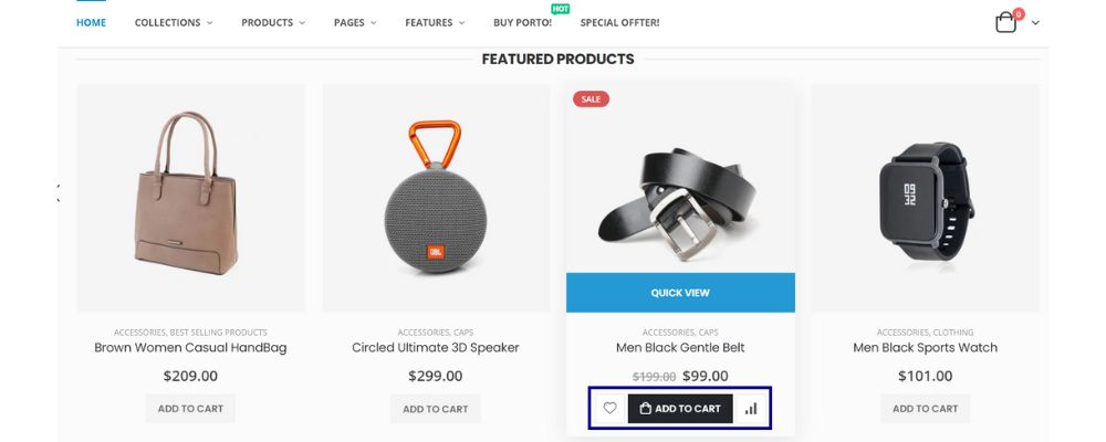 Ajax Add to Cart and Wishlist