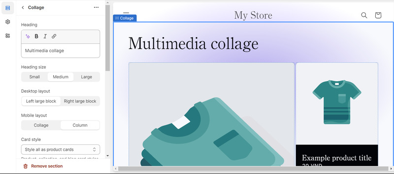 Customizing the Collage