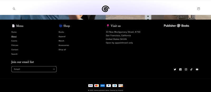 Mega menu