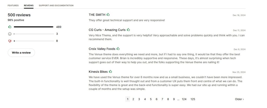 So, What Do Customers Say About the Venue Shopify Theme?