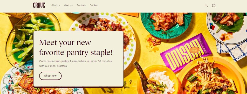 crave shopify theme for candle business