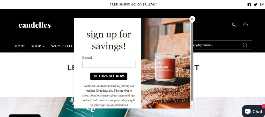 candelles shopify candle business