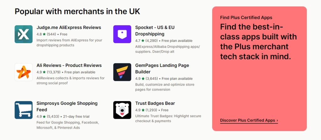Plugins and Apps shopify