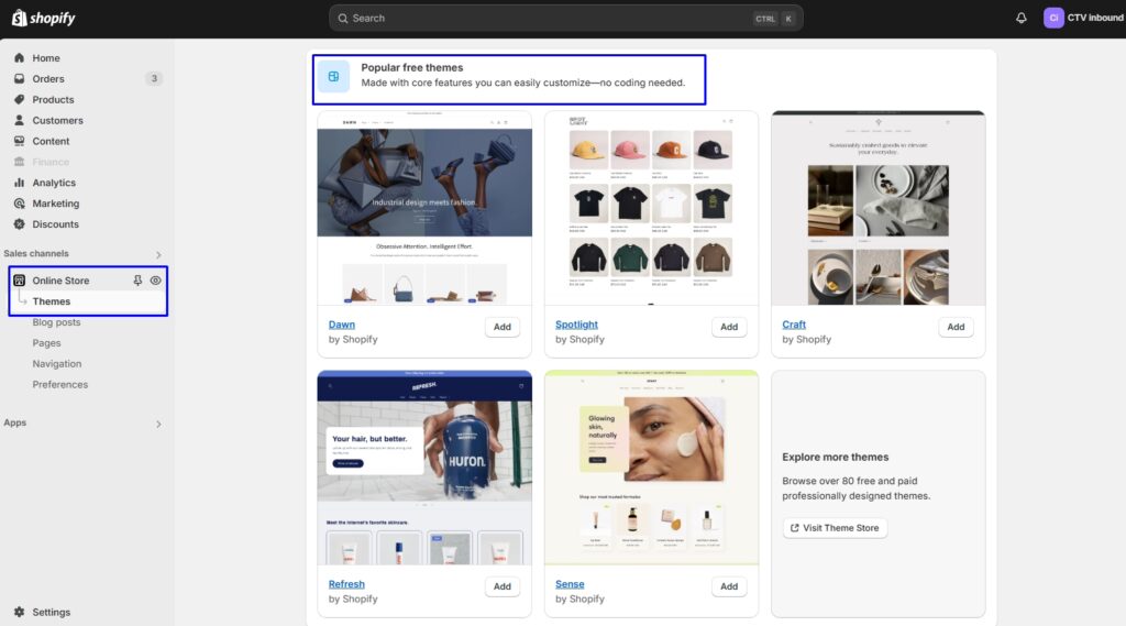 Sign Up and Set Up Your Shopify Store