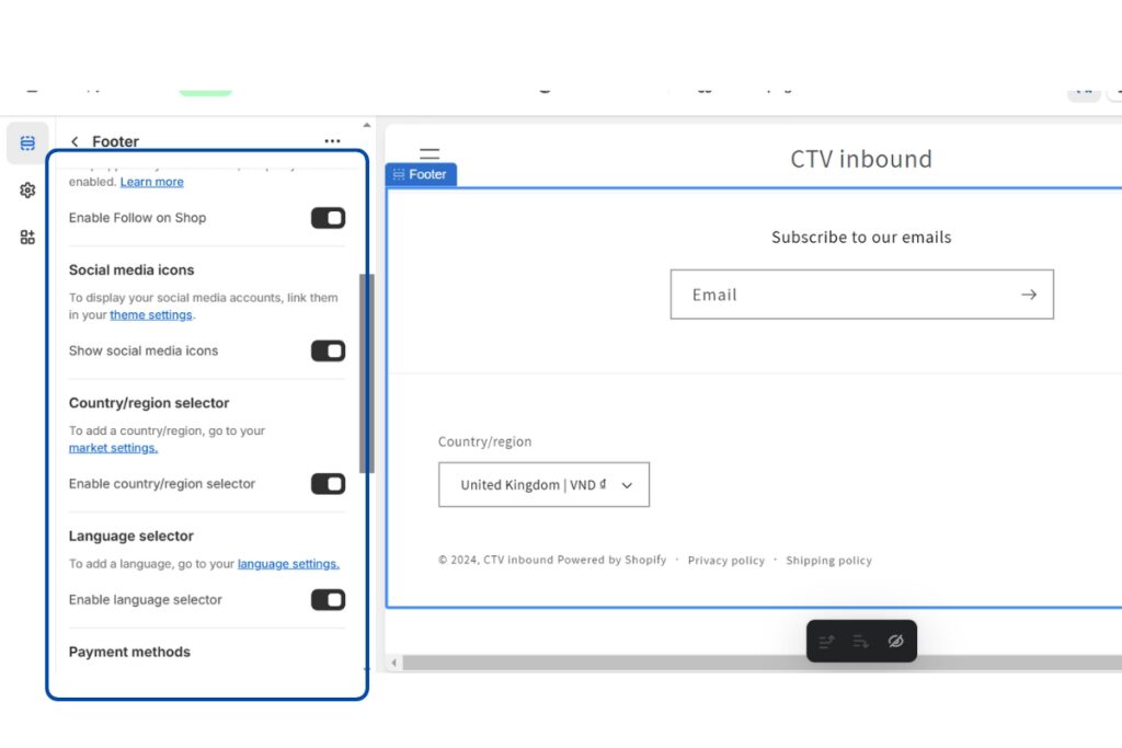 Customize the Shopify Studio Theme 7