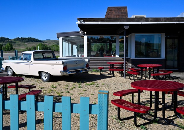 People eat breakfast at Debbie's Drive In that serves class American food on July 20, 2022 in Granby, Colorado. (Photo by RJ Sangosti/The Denver Post)