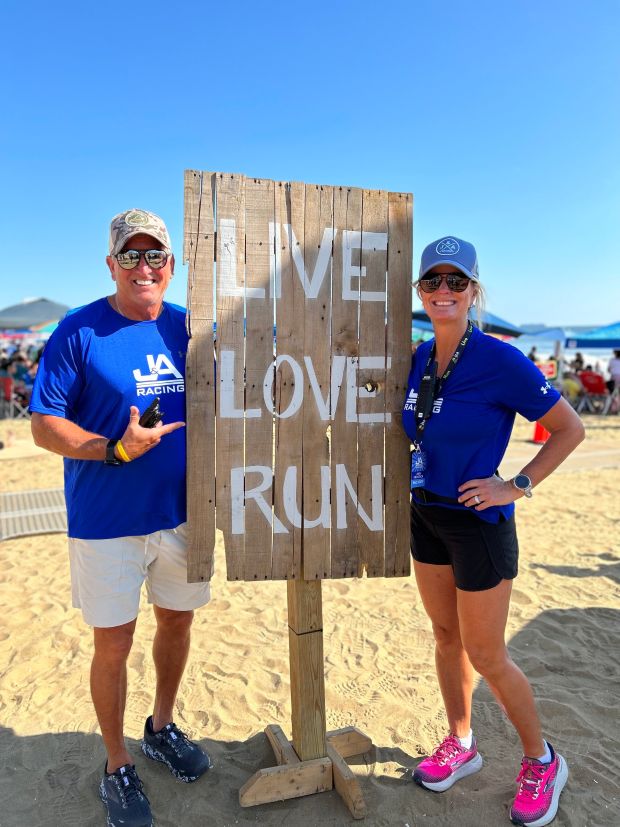 Jerry and Amy Frostick, co-owners of J&A Racing, met through running and have maintained their love of the lifestyle by helping others find the joy in it. (Courtesy of J&A Racing)