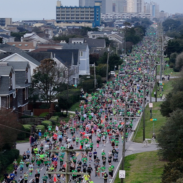 This year's Yuengling Shamrock Marathon brought more than 20,000 runners and spectators from all 50 states and 16 countries to Virginia Beach for the annual mid-March weekend of running festivities. (Courtesy of J&A Racing)