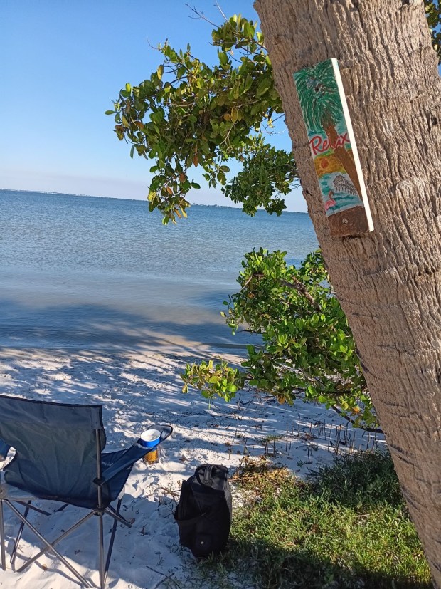 Several times a week last spring, Mike Meyer would go to his chosen spot on the water in Safety Harbor, Florida and release messages in bottles out to sea. (Photo courtesy of Mike Meyer)