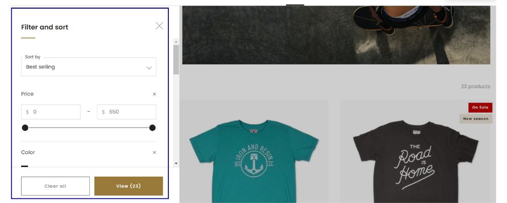 Advanced Product Filtering